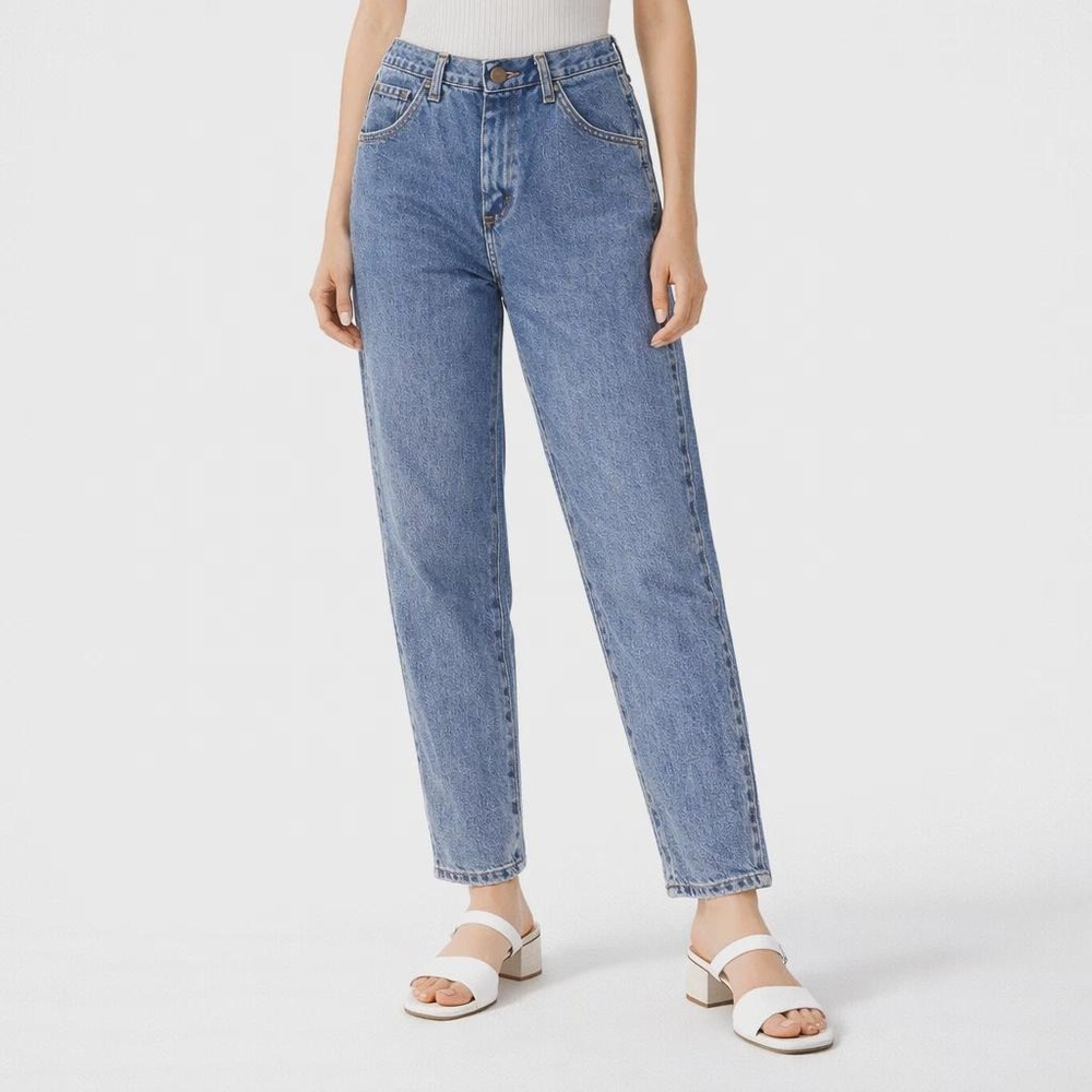 90s Vintage Rustler Jeans Womens 12 Medium Wash High Rise Straight Leg Relaxed